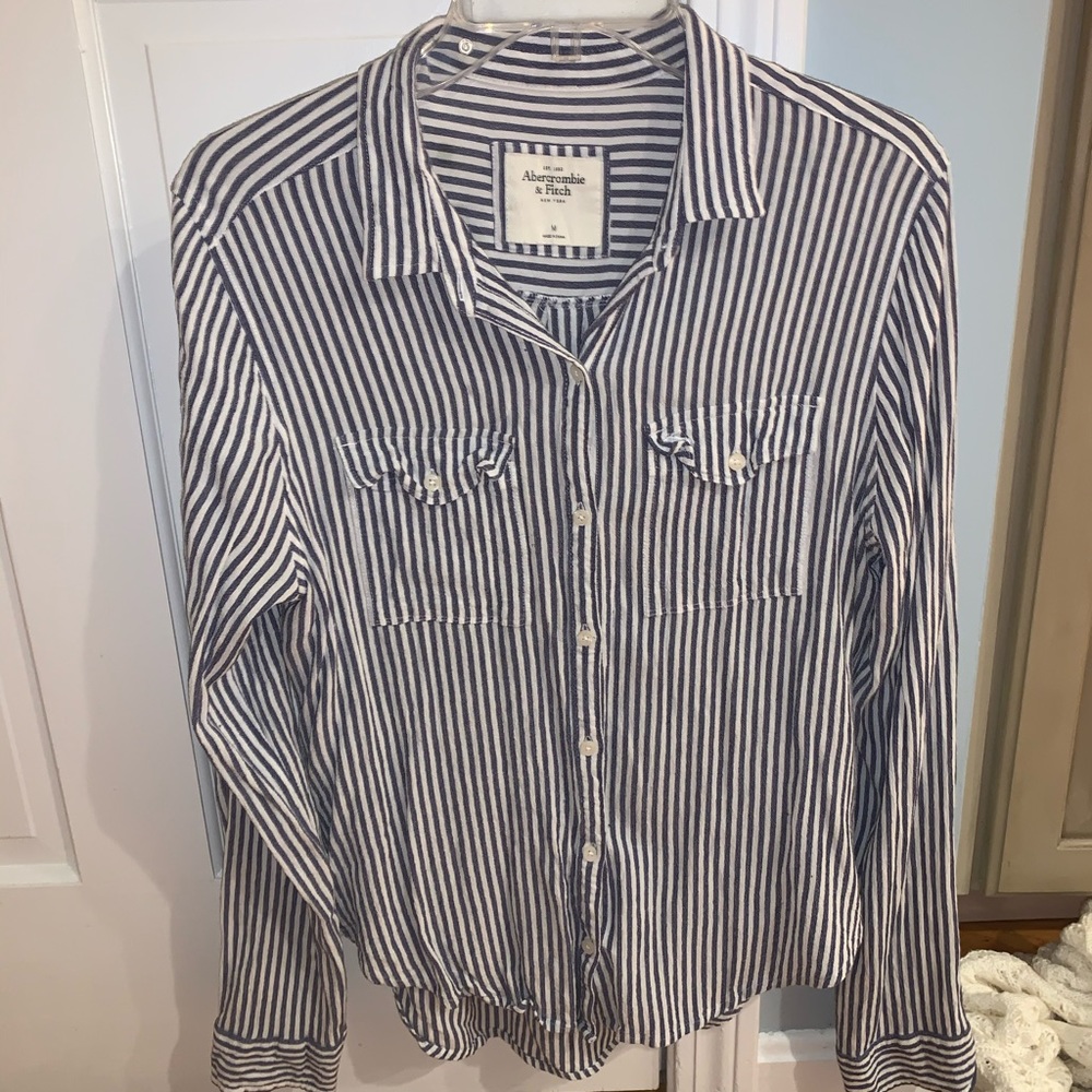 Striped button down shirt